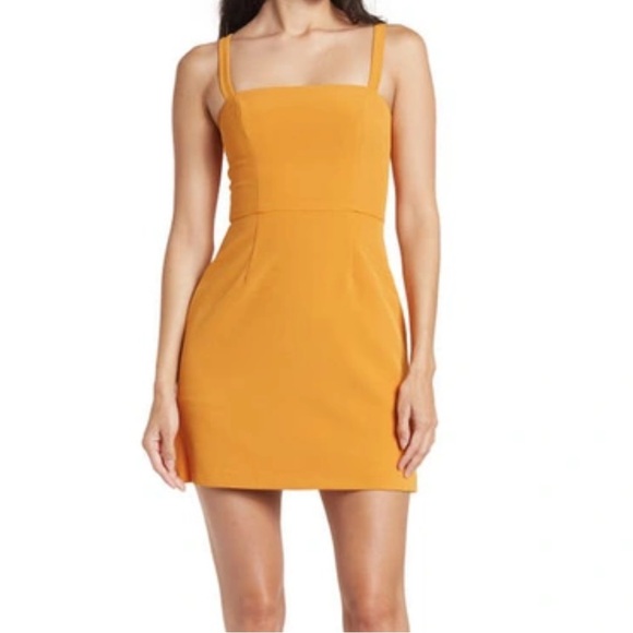 French Connection Square Neck Mini Dress - Picture 1 of 6